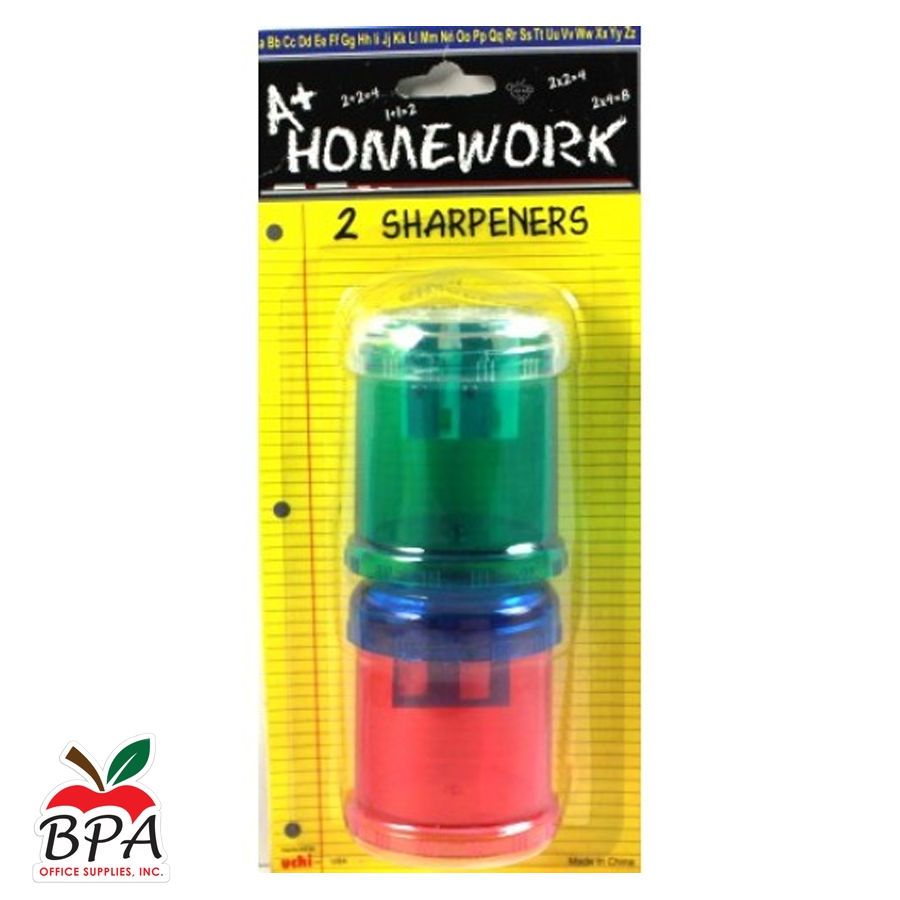 A Plus Homework • Sacapuntas redondos - LARGE (set de 2)